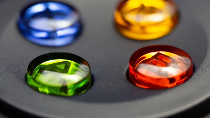 Colorful arcade buttons