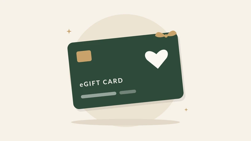 Illustration of an eGift card