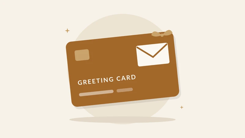 Illustration of a greeting card