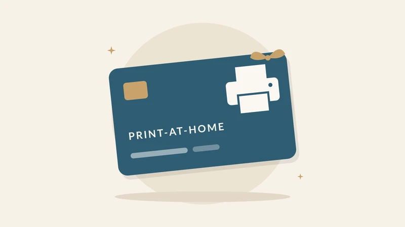 Illustration of a print-at-home card