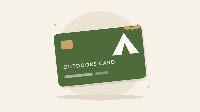 Illustration of a outdoors card