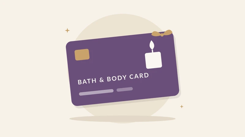 Illustration of a bath & body card