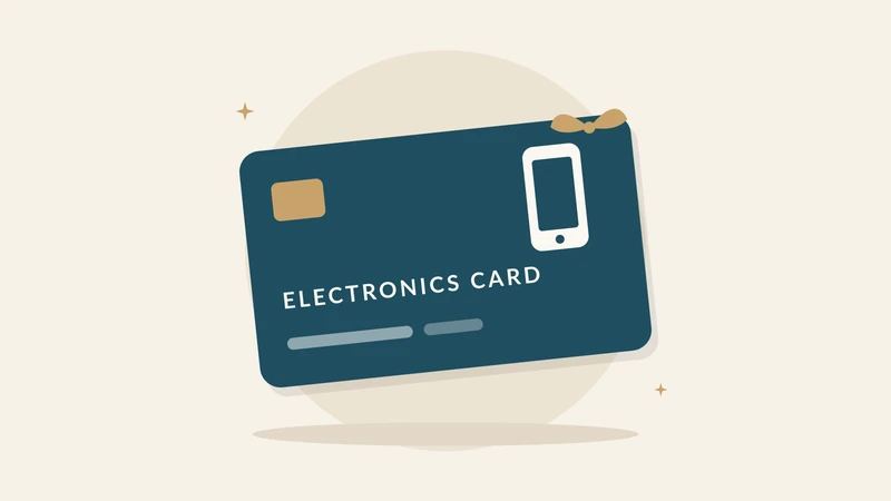 Illustration of a electronics card
