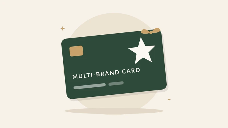 Illustration of a multi-brand card
