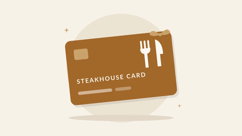 Illustration of a steakhouse card