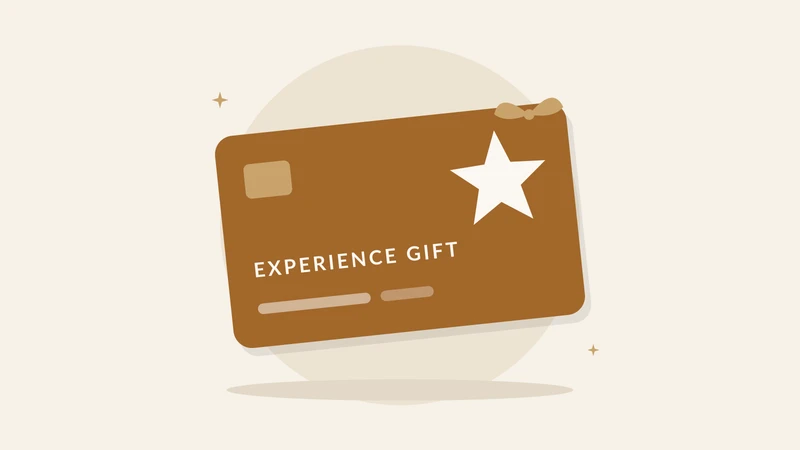 Illustration of a experience gift card