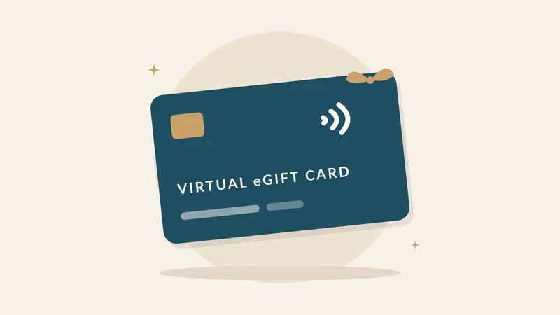 Illustration of a virtual eGift card