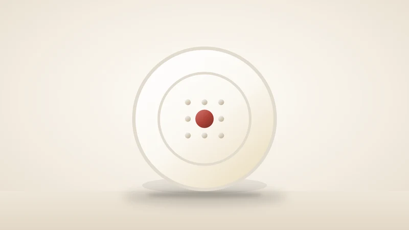 Illustration of a smoke alarm