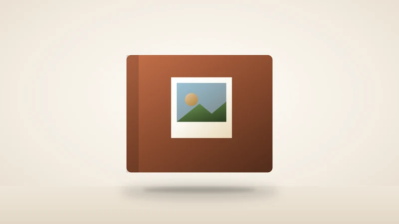 Illustration of a photo album