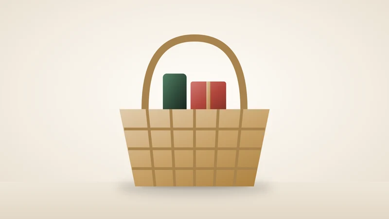 Illustration of a gift basket