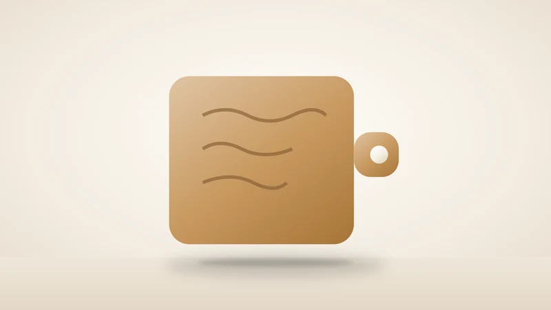Illustration of a wooden cutting board
