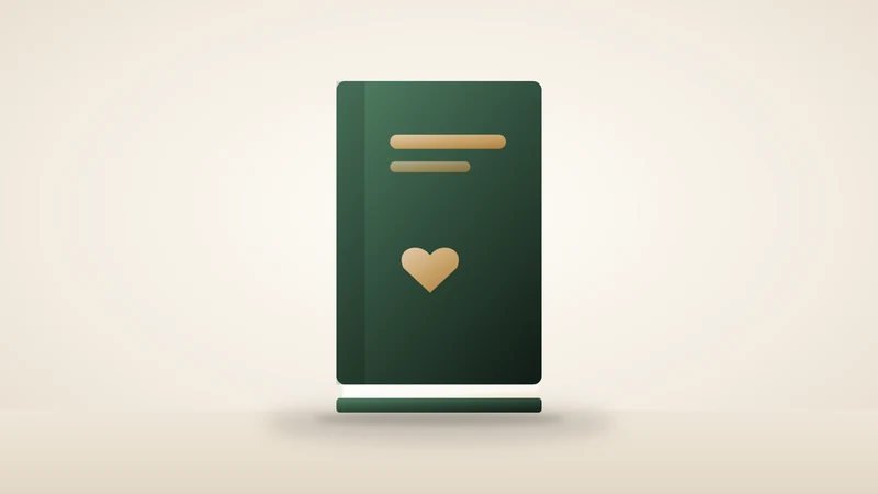 Illustration of a keepsake book
