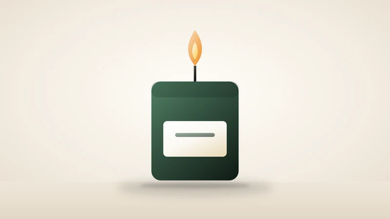 Illustration of a jar candle