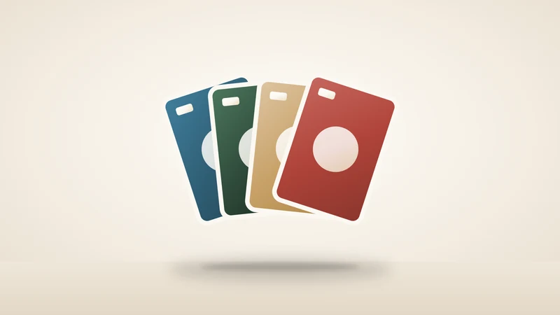 Illustration of a card game