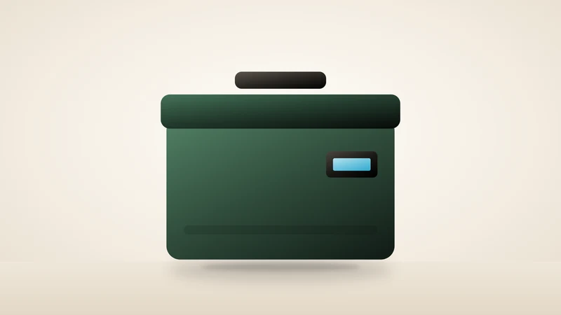 Illustration of a portable fridge