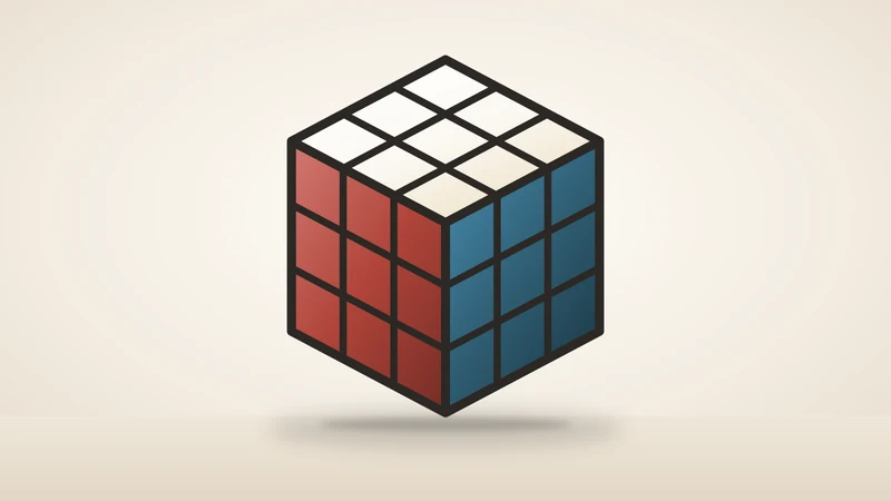 Illustration of a puzzle cube
