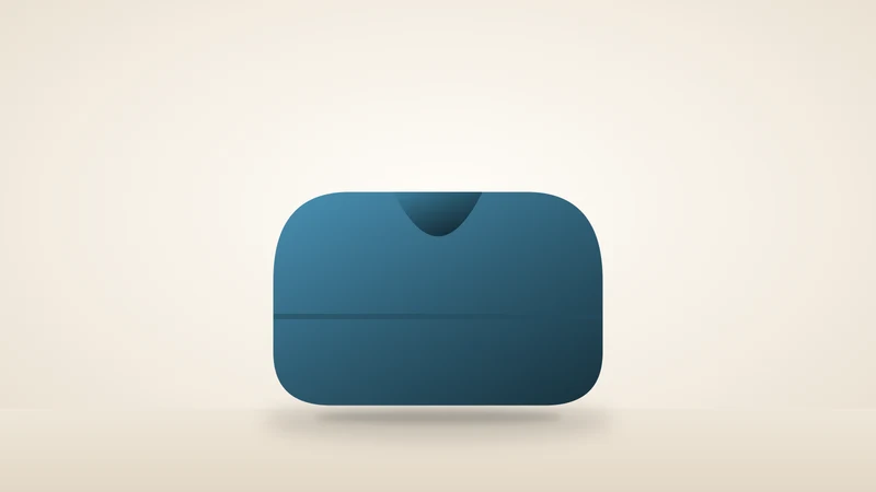 Illustration of a memory foam seat cushion