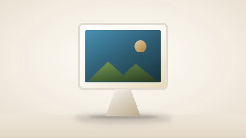 Illustration of a digital photo frame