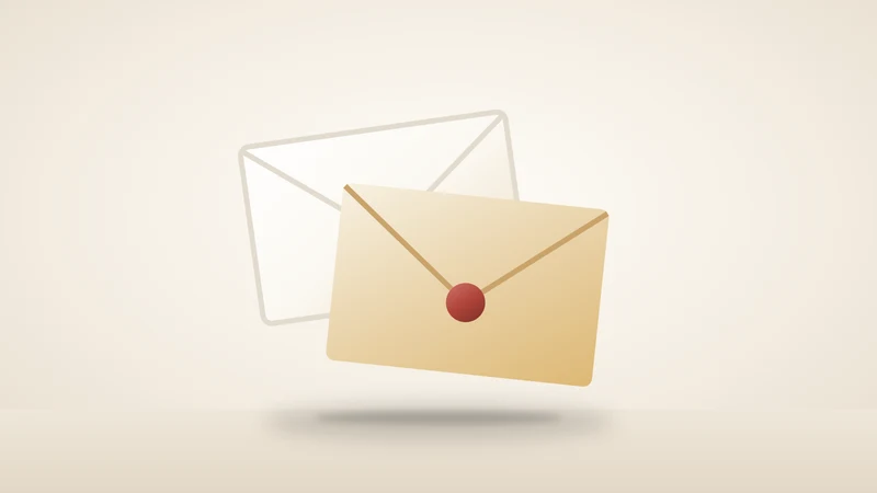 Illustration of a set of letters