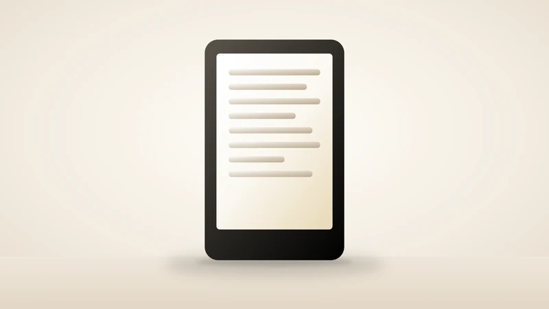 Illustration of an e-reader