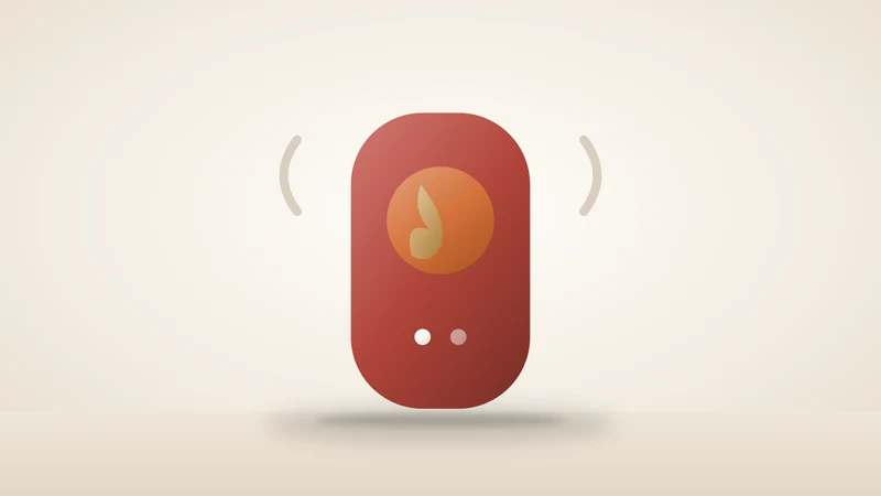 Illustration of a rechargeable hand warmer
