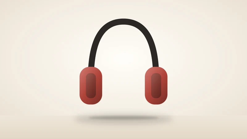 Illustration of a pair of headphones