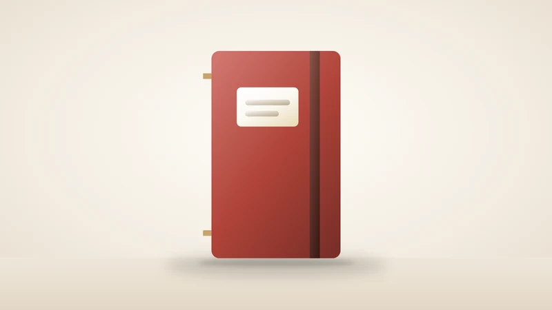 Illustration of a journal