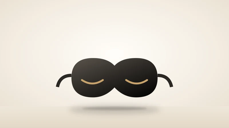 Illustration of a sleep mask