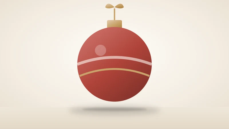 Illustration of a Christmas ornament