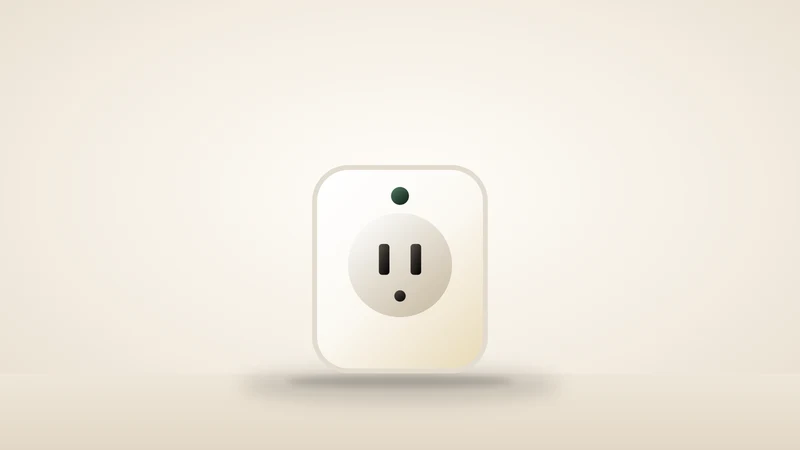 Illustration of a smart plug