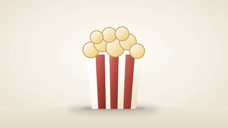 Illustration of a bucket of popcorn