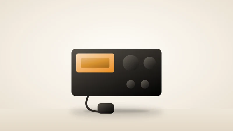 Illustration of a CB radio