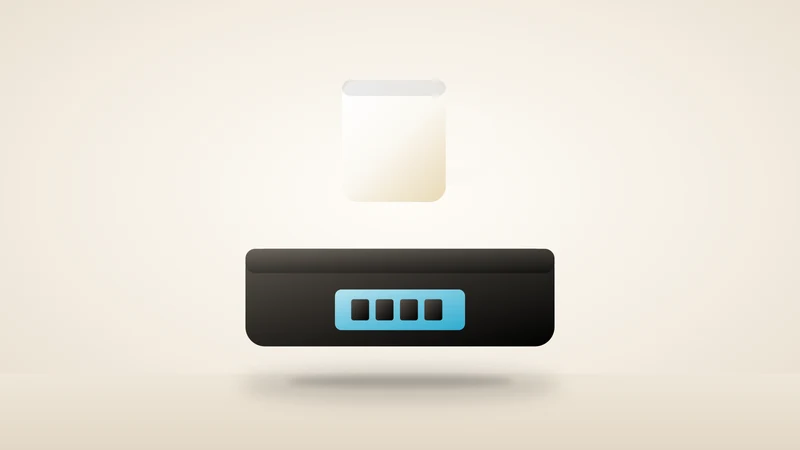 Illustration of a coffee scale