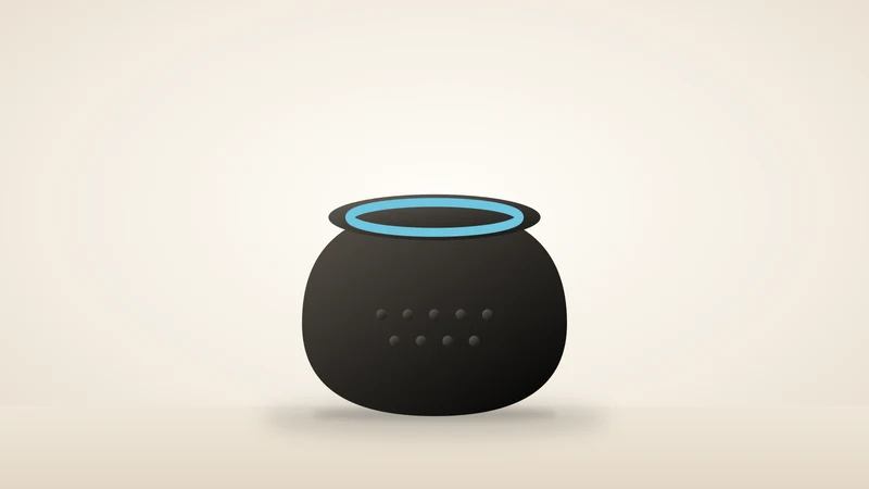 Illustration of a smart speaker