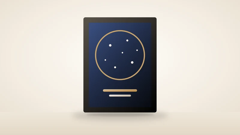 Illustration of a star map print