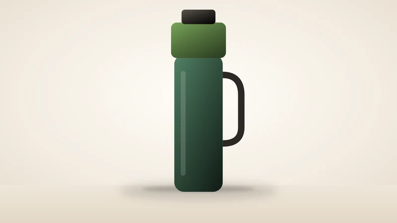 Illustration of a vacuum bottle