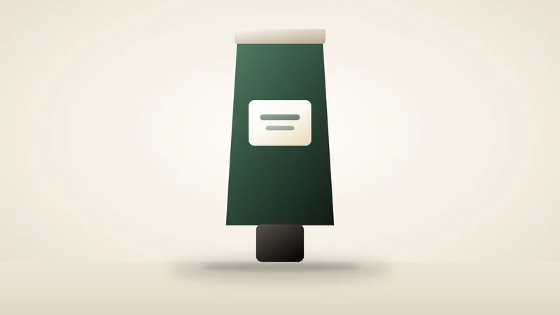 Illustration of a tube of hand cream
