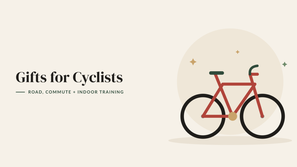 Illustration of a red road bicycle for a gifts for cyclists guide