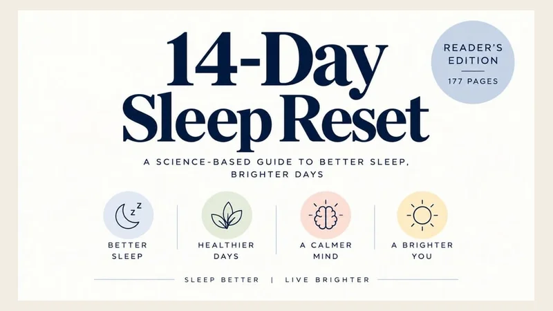 Cover of the 14-Day Sleep Reset PDF guide