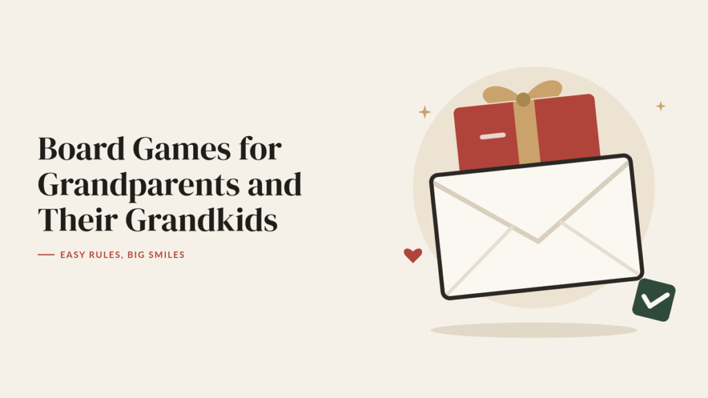 Illustration of a wrapped gift card tucked into an open envelope