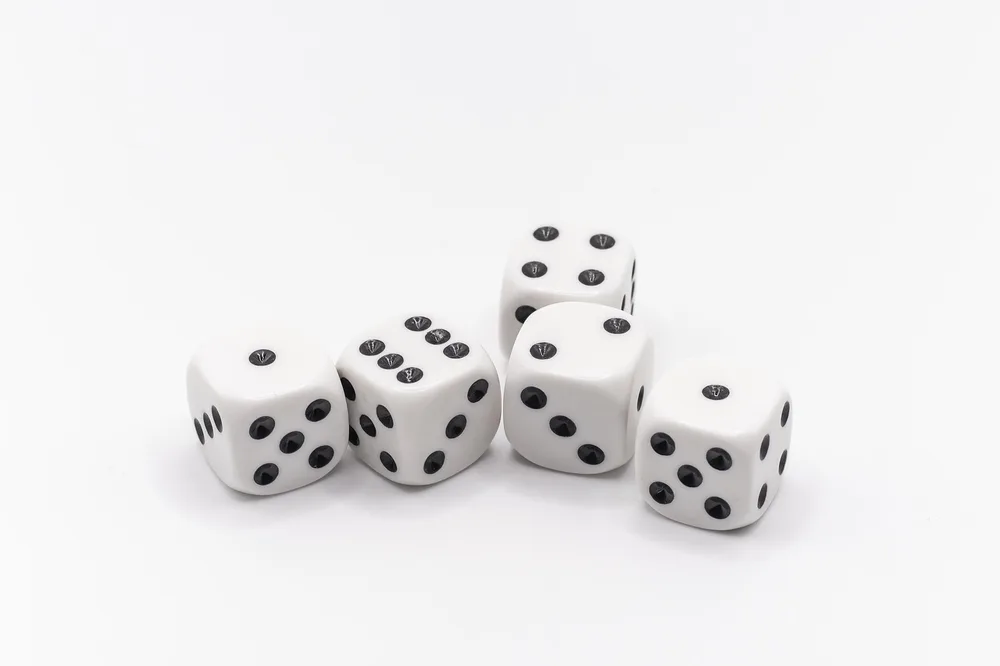 White dice