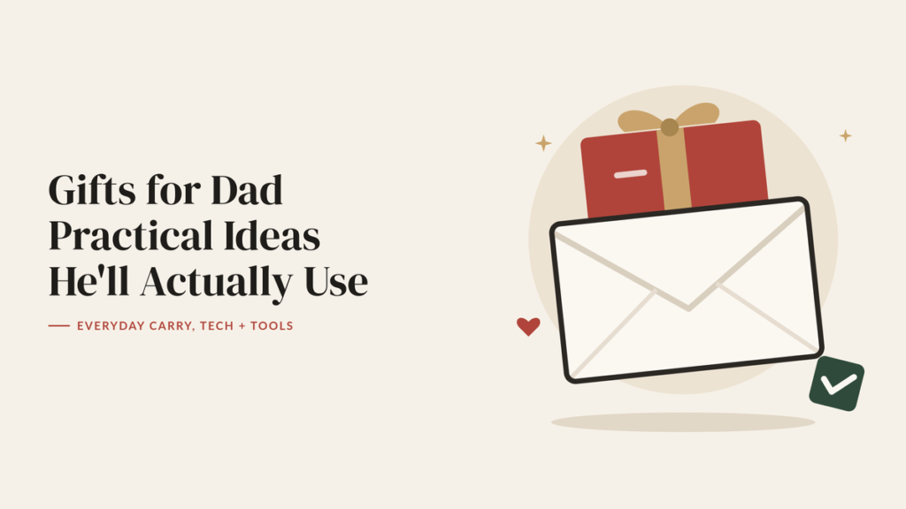 Illustration of a wrapped gift card tucked into an open envelope