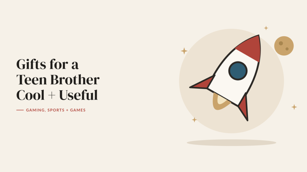 Illustration of a toy rocket with stars and a moon