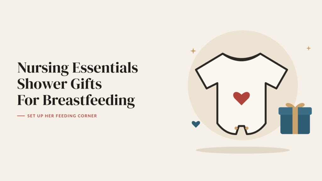 Illustration of a baby onesie with a heart and a wrapped gift