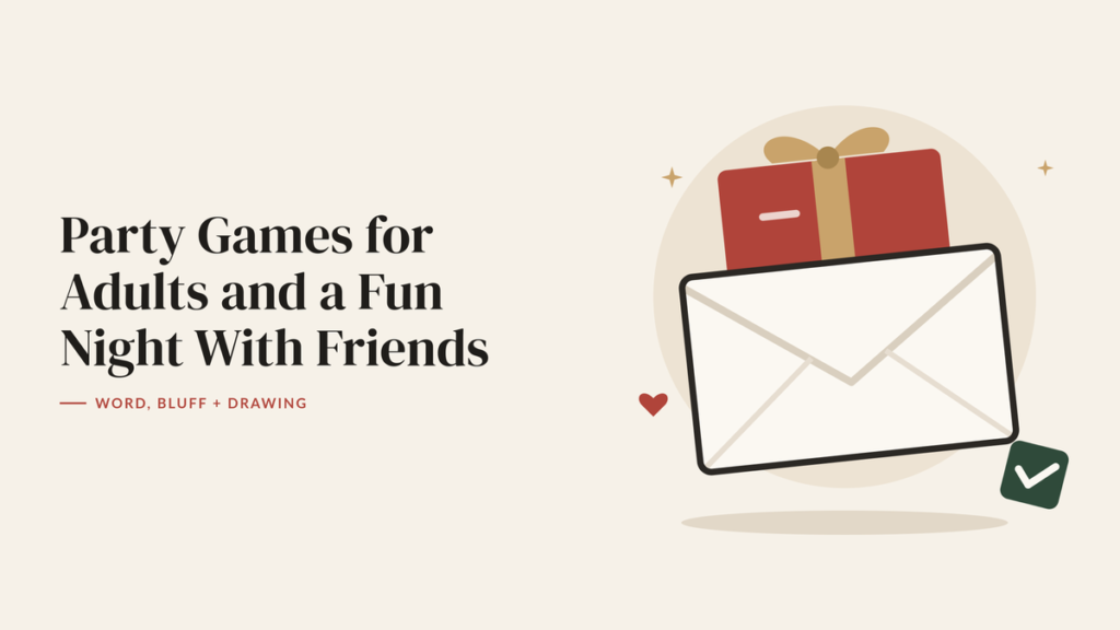 Illustration of a wrapped gift card tucked into an open envelope