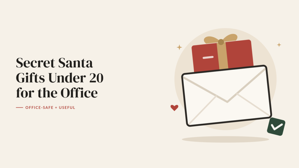Illustration of a wrapped gift card tucked into an open envelope