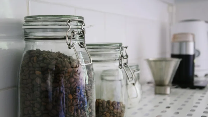 Glass jars kitchen