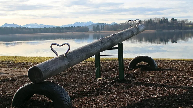 Seesaw playground