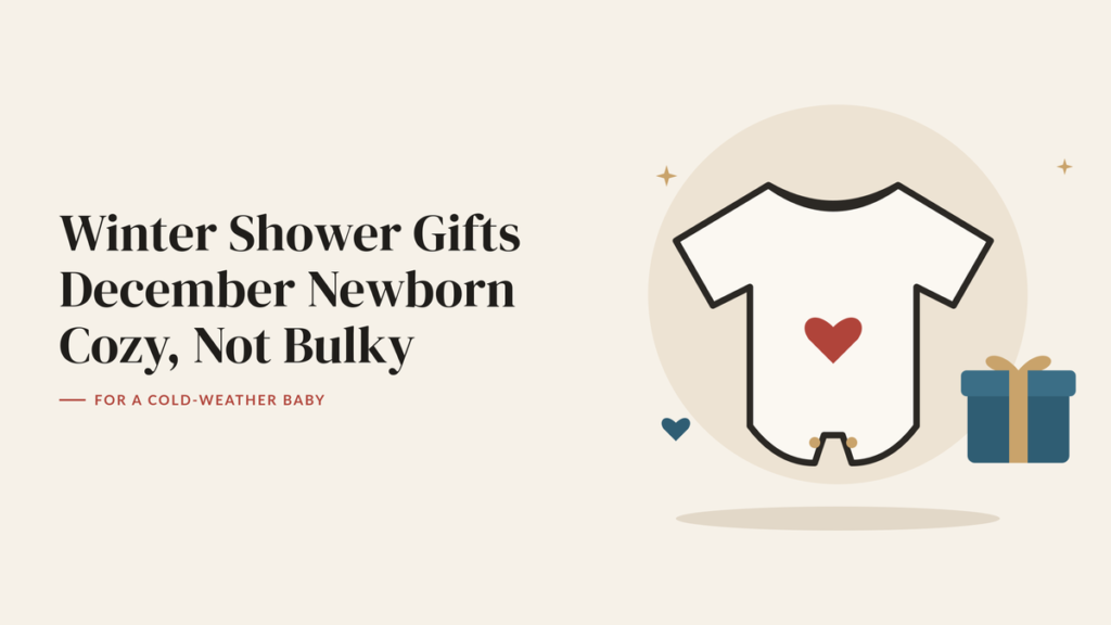 Illustration of a baby onesie with a heart and a wrapped gift